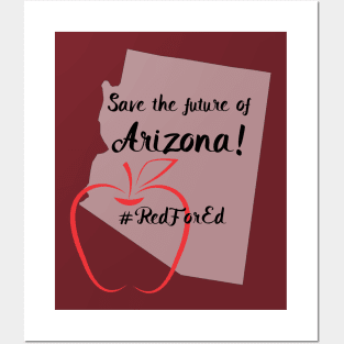 Save the future of Arizona, Red for ed Posters and Art